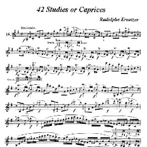 小提琴谱 | 42首练习曲或隨想曲之18 克莱采尔