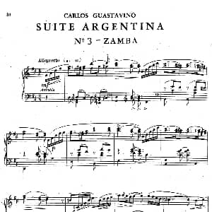 Suite Argentina 钢琴谱 卡洛斯 瓜斯塔维诺