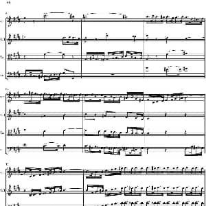 小提琴谱 | String Quartet nr.18 in E minor E小调弦乐四重奏 P46 60 托马西