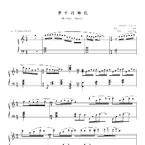 梦中的婚礼 钢琴谱