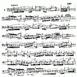 马萨斯andante大提琴练习曲一首