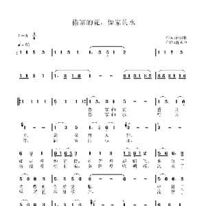 傣家的花,傣家的水_歌谱投稿_词曲:孙国胜 蒋家声