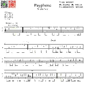 payphone 吉他谱 郑成河改编