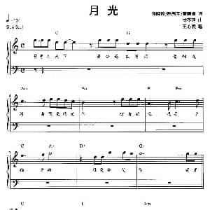 月光 钢琴谱 谈晓珍 陈思宇 桥本淳