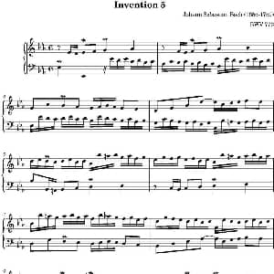 15首巴赫二部创意曲集 钢琴谱 巴赫