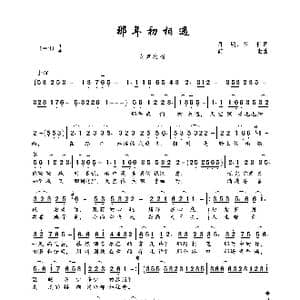 那年初相遇_歌曲简谱_词曲:月明 前世 前世