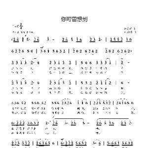 你可曾想到_歌曲简谱_词曲:龚去浮 刘启明