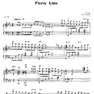 Mona Lisa 钢琴谱