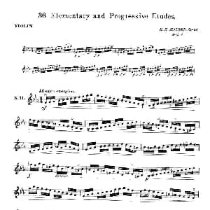 小提琴谱 | 开塞 KAYSER 36首小提琴练习曲之11