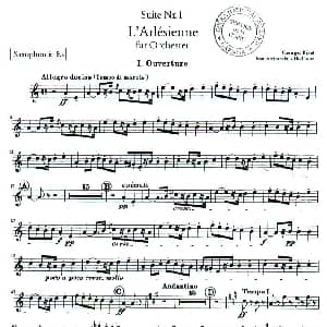 萨克斯谱 | 芭蕾舞剧 阿莱城的姑娘 选曲