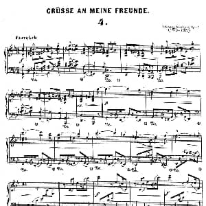Gruesse An Meine Freunde Op.5 钢琴谱 狄奥多 柯希纳