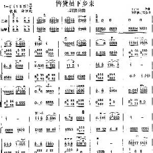 二胡谱 | 售货员下乡来 扬琴伴奏谱