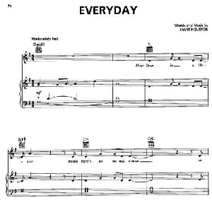 Everyday 美国 _外国歌谱