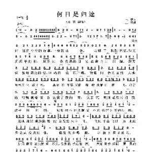 何日是归途_歌曲简谱_词曲:王 祺 王 祺