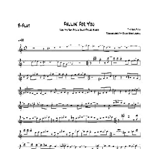 萨克斯谱 | Fallin For You 次中音萨克斯