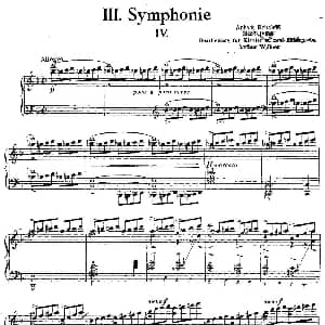 Symphony No.3 in d Minor Solo Piano 钢琴谱 安东 布鲁克纳