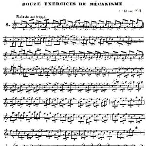 萨克斯谱 | H Klose练习曲 douze exercices de mecanisme—8 H Klose