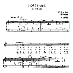 声乐教学曲库3 2小溪若在草地奔跑 意大利 _外国歌谱_词曲: 龙塔尼