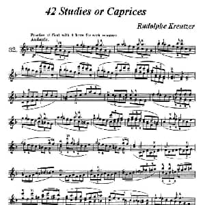 小提琴谱 | 42首练习曲或隨想曲之32 克莱采尔