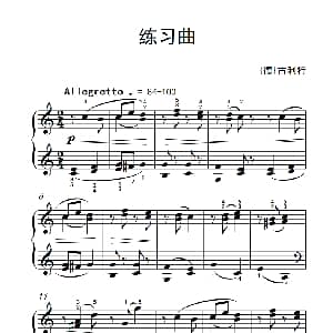 第三级 2.练习曲 钢琴谱 德 古利特