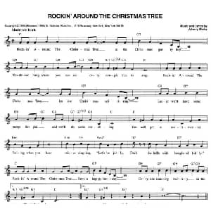 ROCKIN' AROUND THE CHRISTMAS TREE_外国歌谱