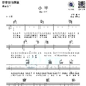 小半 吉他谱 陈粒 涂玲子 陈粒曲 悠音吉他课堂