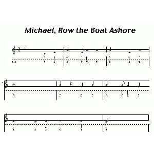 口琴谱 | Michael,Row the Boat Ashore 布鲁斯