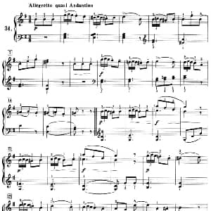 50首莱蒙钢琴练习曲 作品37 钢琴谱 莱蒙