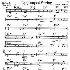 Up Jumped Spring 钢琴谱