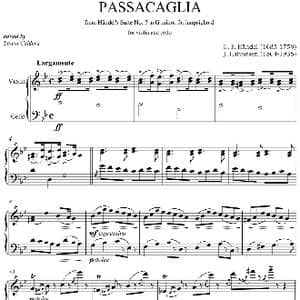 Passacaglia 帕萨卡利亚_歌谱投稿_词曲: 亨德尔 哈尔沃森
