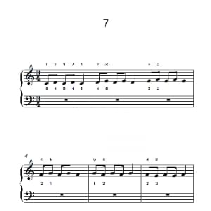 非连音练习 7 钢琴谱