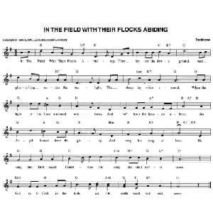 IN THE FIELD WITH THEIR FLOOCKS ABIDING_外国歌谱