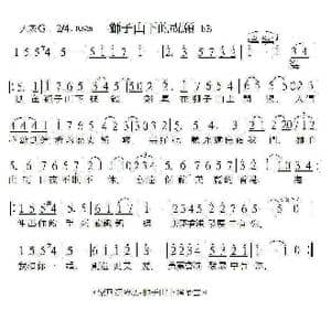 獅子山下的祝願_歌谱投稿_词曲:刘田 刘田