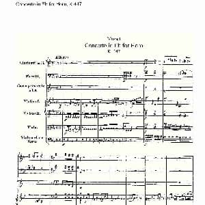 Concerto in Eb for Horn, K.447 Eb调法国号协奏曲, K.447