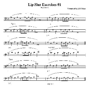 Lip Slur Exercises Euphonium 大号练习教材选曲