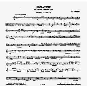 钢琴与小号 小奏鸣曲 _歌曲简谱_词曲: 马尔蒂努