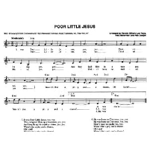 POOR LITTLE JESUS_外国歌谱
