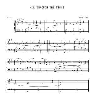 ALL THROUGH THE NIGHT 钢琴谱 sum