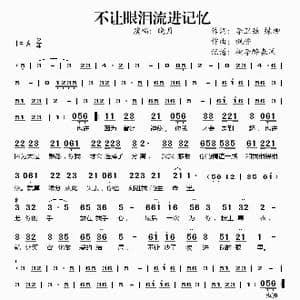 不让眼泪流进记忆_歌谱投稿_词曲:李卫强 绿柳 枫桥