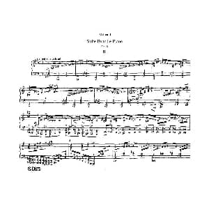 Suite Pour Le Piano Op.8 钢琴谱 达律斯 米约