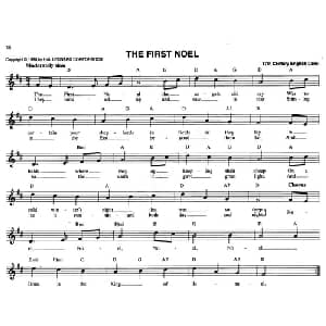THE FIRST NOEL_外国歌谱