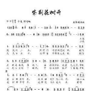 紫荆树花开_民歌简谱_词曲:左保斌 左保斌