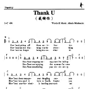 Thank U_外国歌谱
