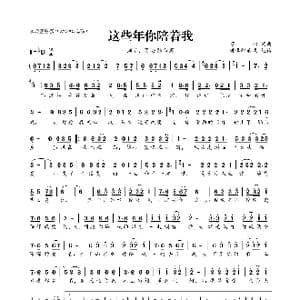 这些年你陪着我_歌曲简谱_词曲:万心 万心