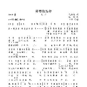 好想抱抱你_歌曲简谱_词曲:倪永盛 陆城
