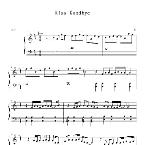 Kiss Goodbye 钢琴谱 王力宏