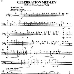 CELEBRATION MEDLEY 大提琴分谱