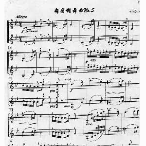 小提琴谱 | 匈牙利舞曲 二重奏 勃拉姆斯