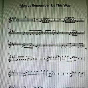 Always Remember Us This Way_歌谱投稿