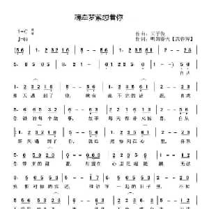 魂牵梦萦想着你_通俗唱法乐谱_词曲:天子俊 武春芳